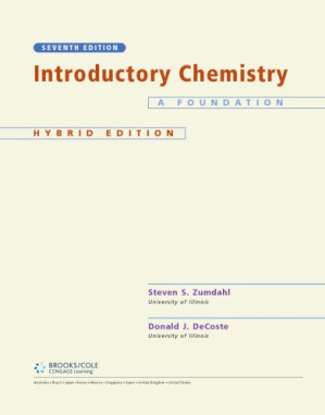 Introductory Chemistry - A Foundation [Hybrid] By S. Zumdahl, et. al.,